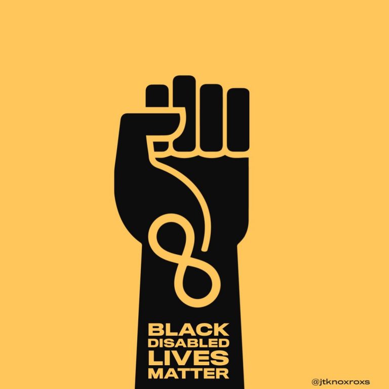 black disabled lives matter shirt